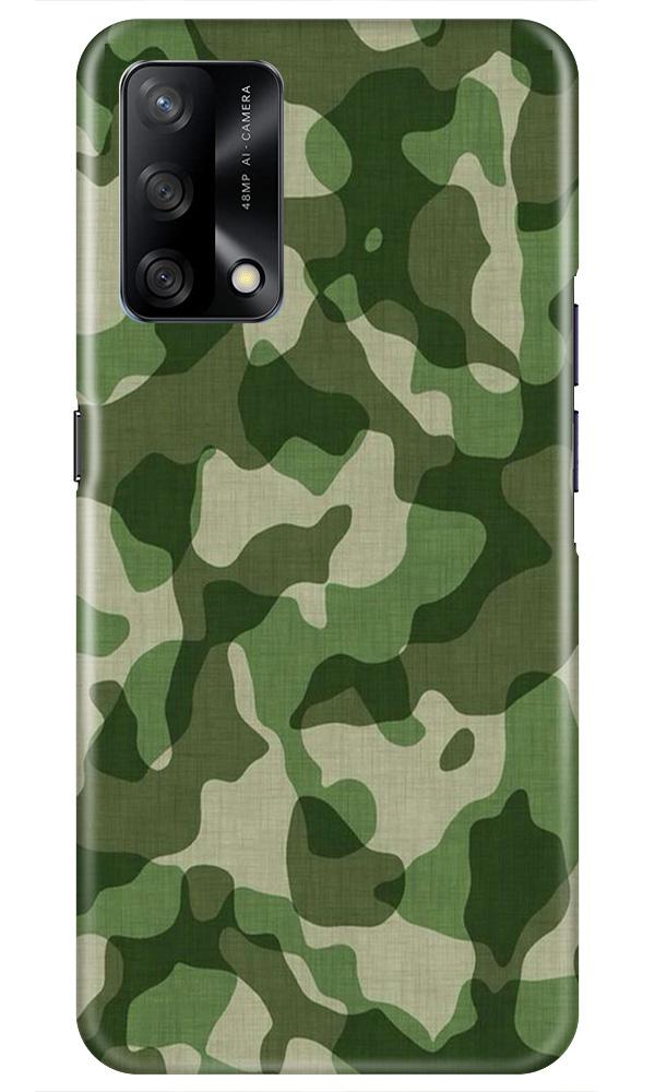 Army Camouflage Case for Oppo F19  (Design - 106)