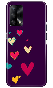 Purple Background Mobile Back Case for Oppo F19  (Design - 107)
