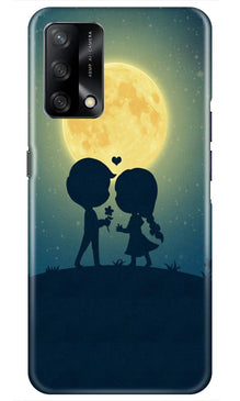 Love Couple Mobile Back Case for Oppo F19  (Design - 109)