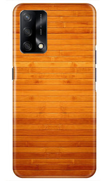 Wooden Look Mobile Back Case for Oppo F19  (Design - 111)