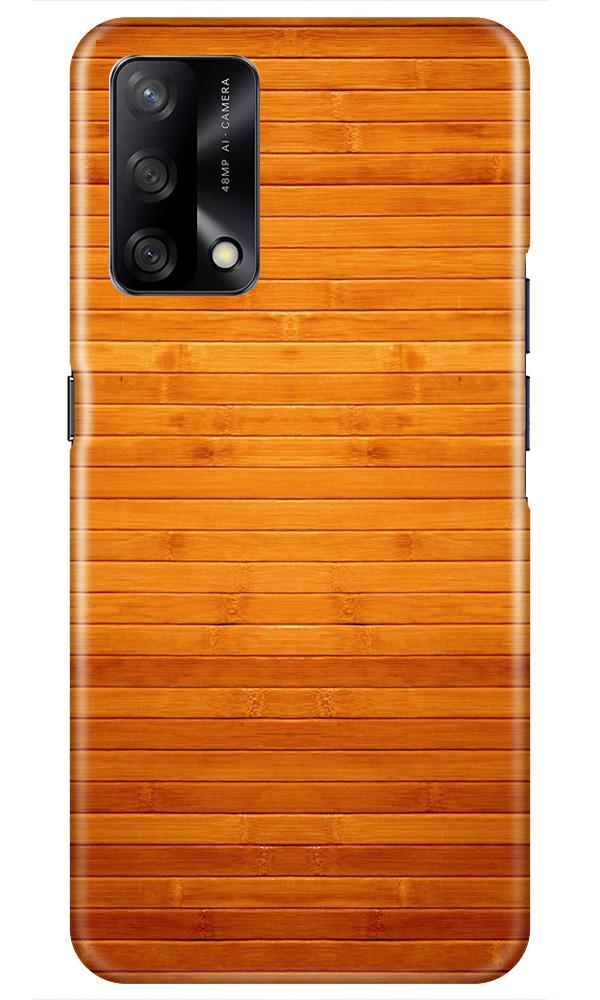 Wooden Look Case for Oppo F19  (Design - 111)