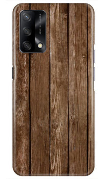 Wooden Look Mobile Back Case for Oppo F19  (Design - 112)