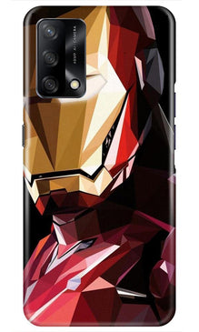 Iron Man Superhero Mobile Back Case for Oppo F19  (Design - 122)