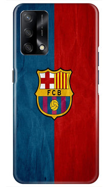 FCB Football Mobile Back Case for Oppo F19  (Design - 123)