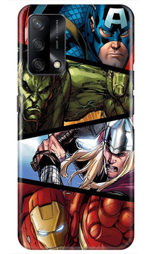 Avengers Superhero Mobile Back Case for Oppo F19  (Design - 124)
