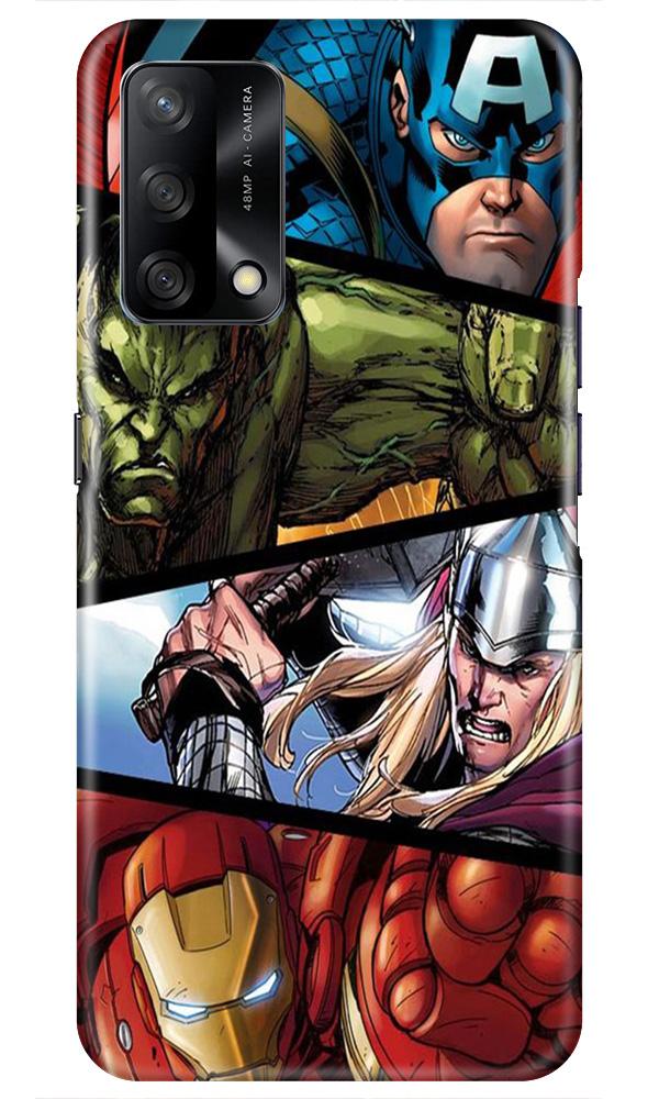 Avengers Superhero Case for Oppo F19  (Design - 124)