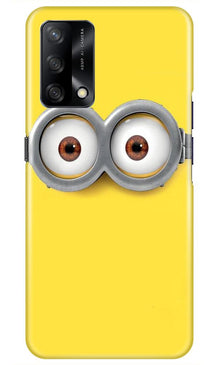 Minions Mobile Back Case for Oppo F19  (Design - 128)
