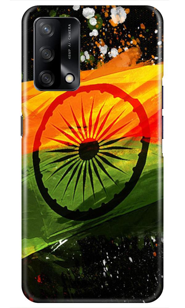 Indian Flag Case for Oppo F19  (Design - 137)