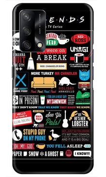 Friends Mobile Back Case for Oppo F19  (Design - 145)