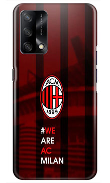 AC Milan Mobile Back Case for Oppo F19  (Design - 155)