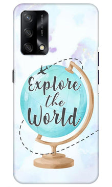 Explore the World Mobile Back Case for Oppo F19 (Design - 207)