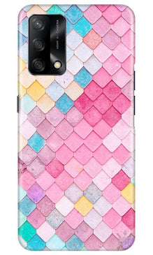 Pink Pattern Mobile Back Case for Oppo F19 (Design - 215)