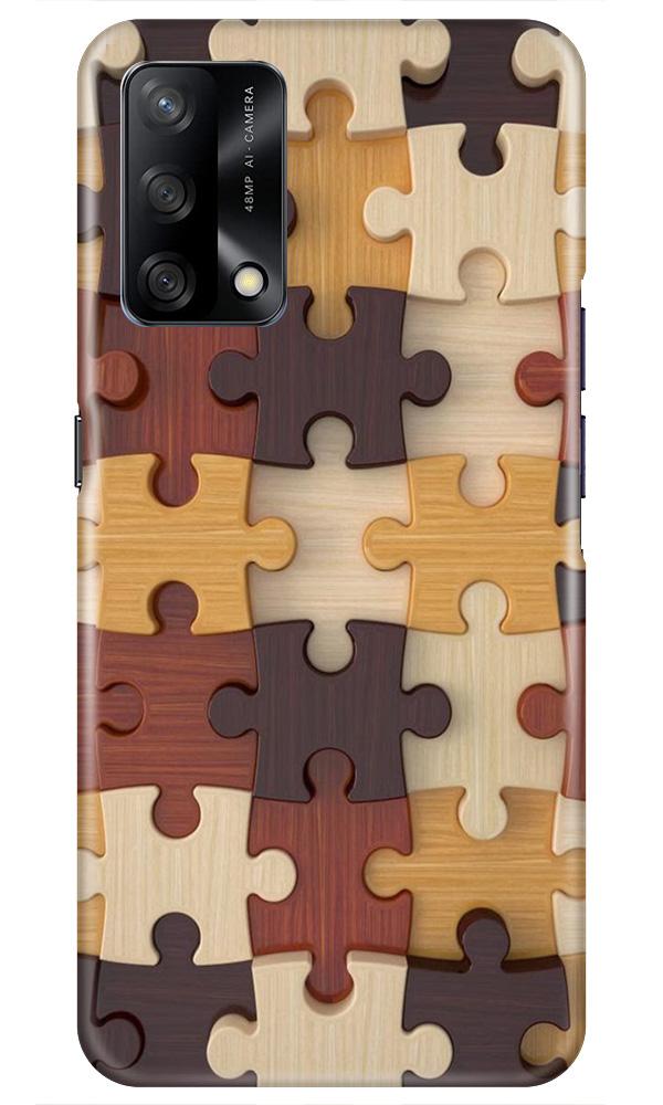 Puzzle Pattern Case for Oppo F19 (Design No. 217)