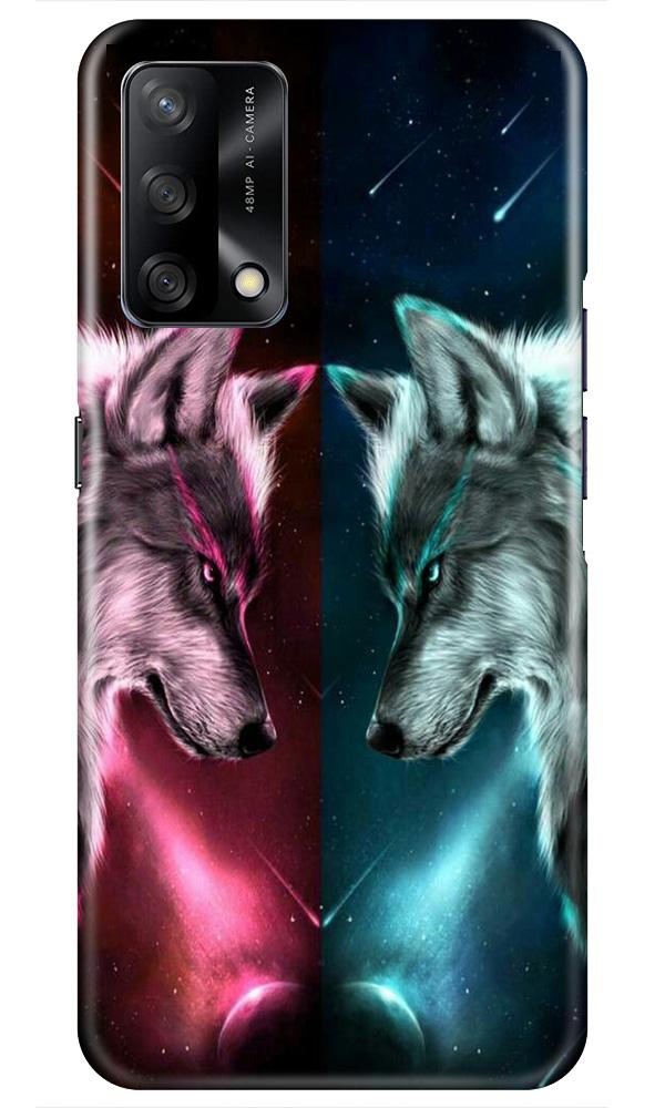 Wolf fight Case for Oppo F19 (Design No. 221)
