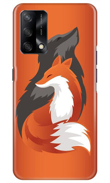 Wolf  Mobile Back Case for Oppo F19 (Design - 224)