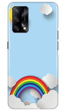 Rainbow Mobile Back Case for Oppo F19 (Design - 225)