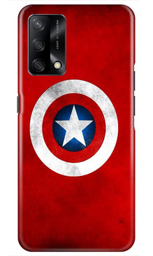 Captain America Mobile Back Case for Oppo F19 (Design - 249)