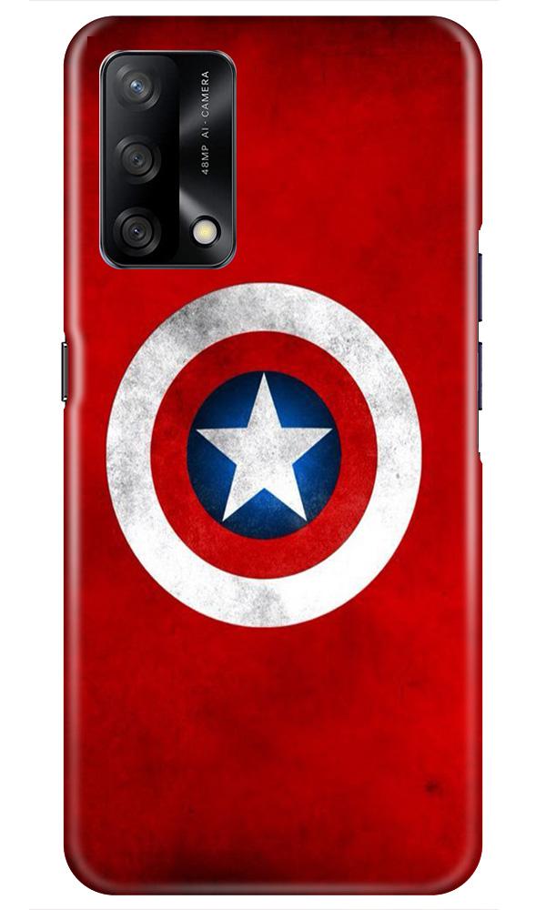 Captain America Case for Oppo F19 (Design No. 249)