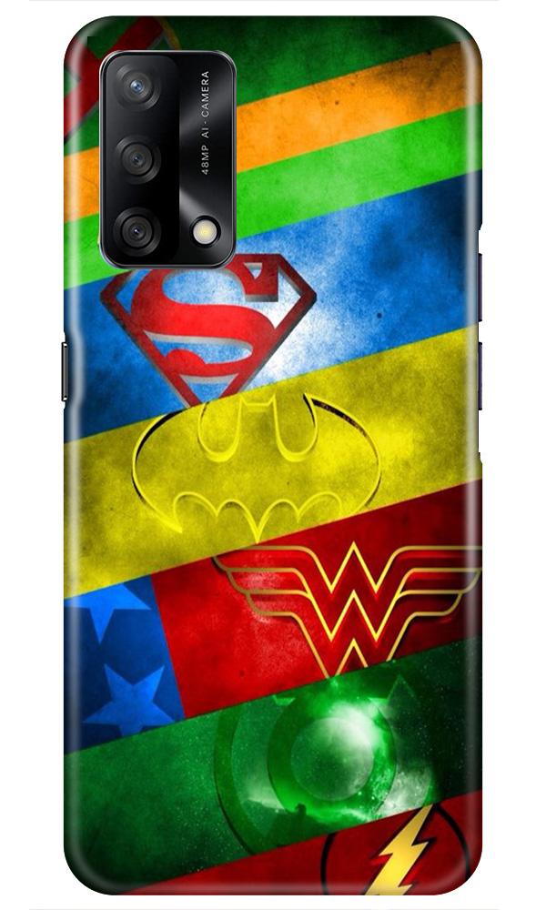 Superheros Logo Case for Oppo F19 (Design No. 251)