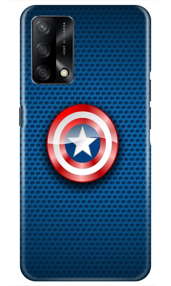 Captain America Shield Case for Oppo F19 (Design No. 253)
