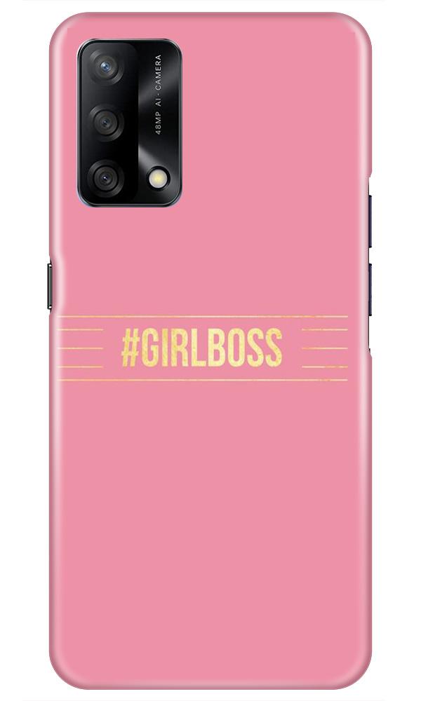 Girl Boss Pink Case for Oppo F19 (Design No. 263)