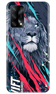Lion Mobile Back Case for Oppo F19 (Design - 278)