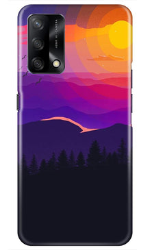 Sun Set Mobile Back Case for Oppo F19 (Design - 279)