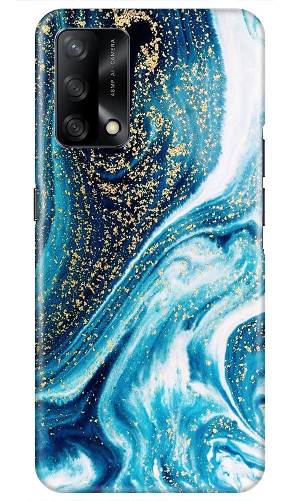 Marble Texture Mobile Back Case for Oppo F19 (Design - 308)