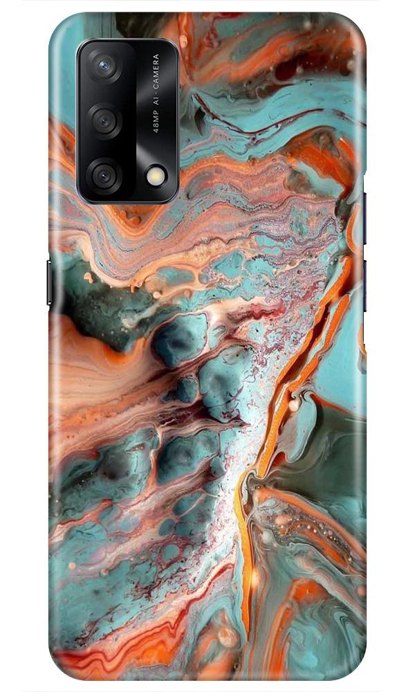 Marble Texture Mobile Back Case for Oppo F19 (Design - 309)