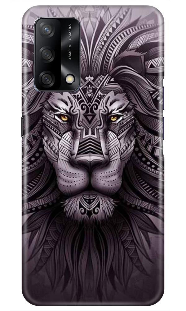 Lion Mobile Back Case for Oppo F19 (Design - 315)