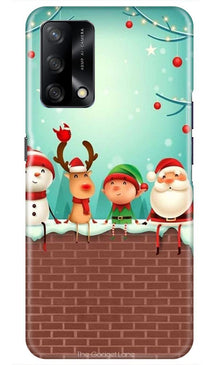 Santa Claus Mobile Back Case for Oppo F19 (Design - 334)