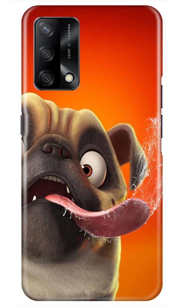 Dog Mobile Back Case for Oppo F19 (Design - 343)