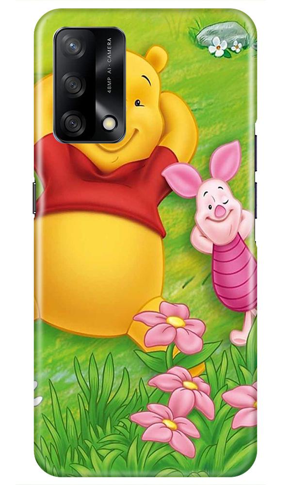 Winnie The Pooh Mobile Back Case for Oppo F19 (Design - 348)