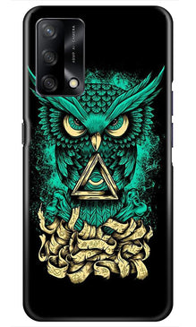 Owl Mobile Back Case for Oppo F19 (Design - 358)