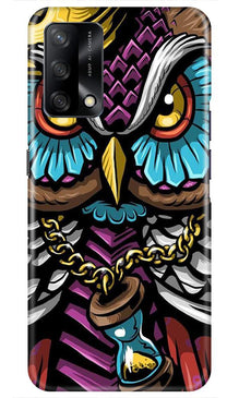 Owl Mobile Back Case for Oppo F19 (Design - 359)
