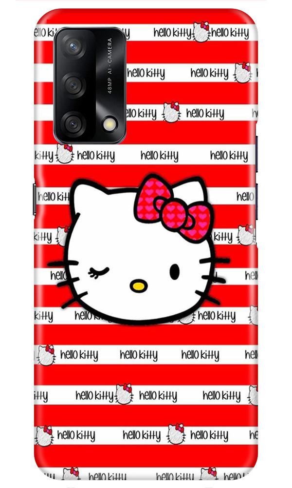 Hello Kitty Mobile Back Case for Oppo F19 (Design - 364)