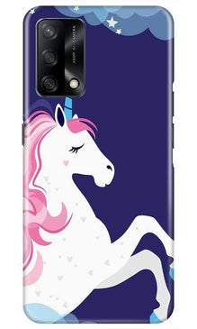 Unicorn Mobile Back Case for Oppo F19 (Design - 365)