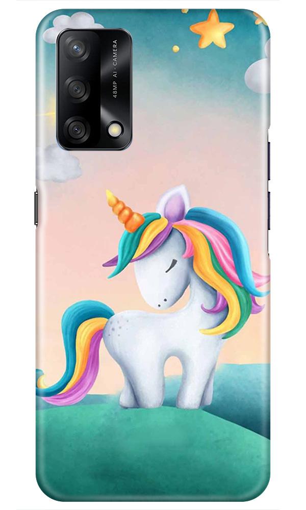 Unicorn Mobile Back Case for Oppo F19 (Design - 366)