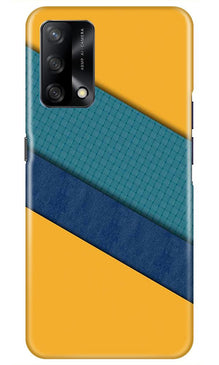 Diagonal Pattern Mobile Back Case for Oppo F19 (Design - 370)