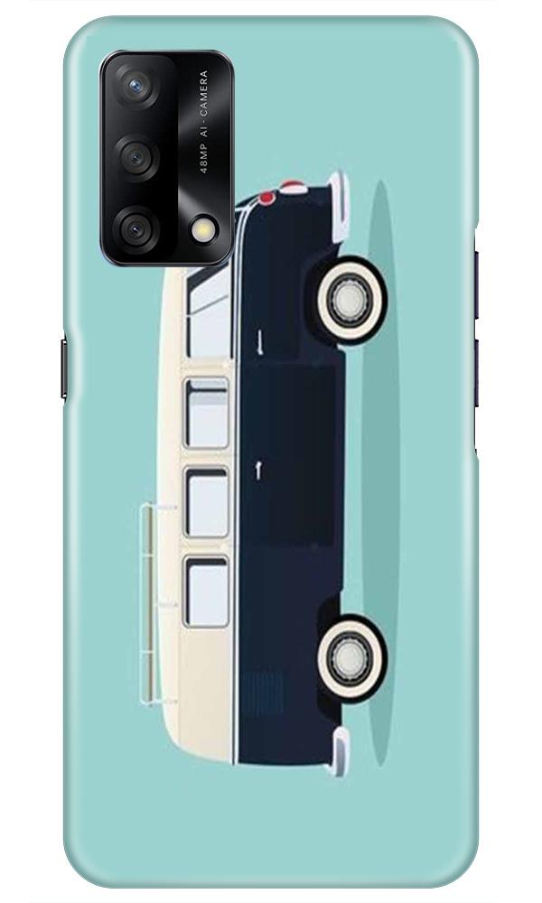 Travel Bus Mobile Back Case for Oppo F19 (Design - 379)