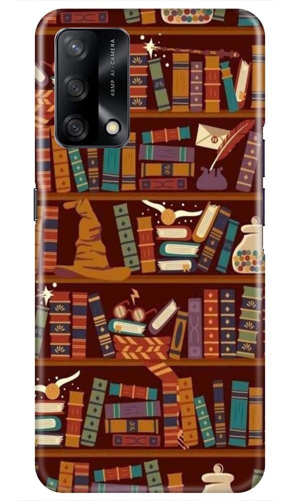 Book Shelf Mobile Back Case for Oppo F19 (Design - 390)