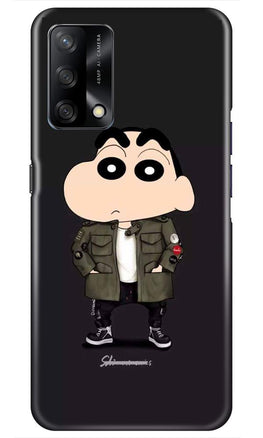 Shin Chan Mobile Back Case for Oppo F19 (Design - 391)