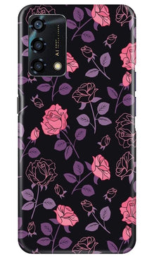 Rose Pattern Mobile Back Case for Oppo F19s (Design - 2)