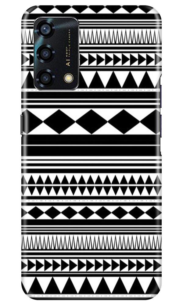 Black white Pattern Case for Oppo F19s