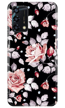 Pink rose Mobile Back Case for Oppo F19s (Design - 12)