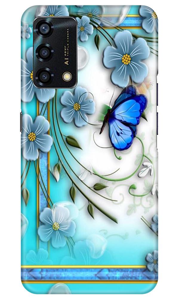 Blue Butterfly Case for Oppo F19s