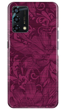 Purple Backround Mobile Back Case for Oppo F19s (Design - 22)