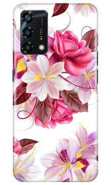 Beautiful flowers Mobile Back Case for Oppo F19s (Design - 23)