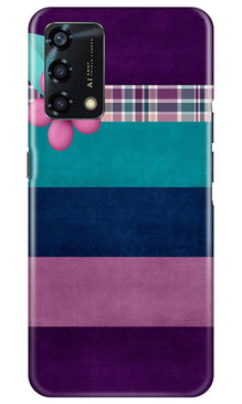Purple Blue Mobile Back Case for Oppo F19s (Design - 37)
