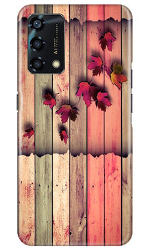 Wooden look2 Mobile Back Case for Oppo F19s (Design - 56)